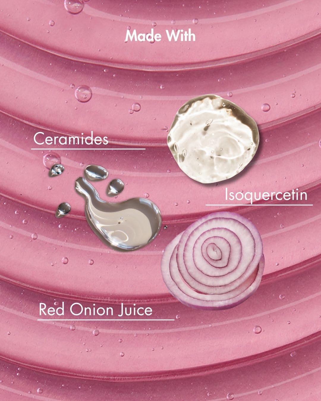 Étiquette produit As I Am Onion Shampoo, informations claires sur les bénéfices