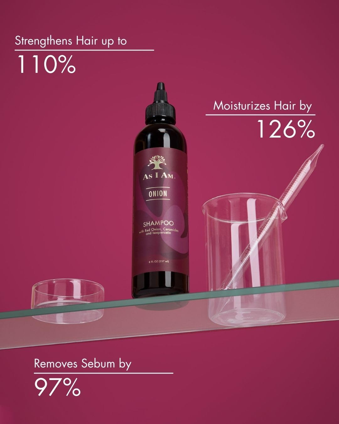 Texture crèmeuse d'As I Am Onion Shampoo facilitant l'application et le rinçage