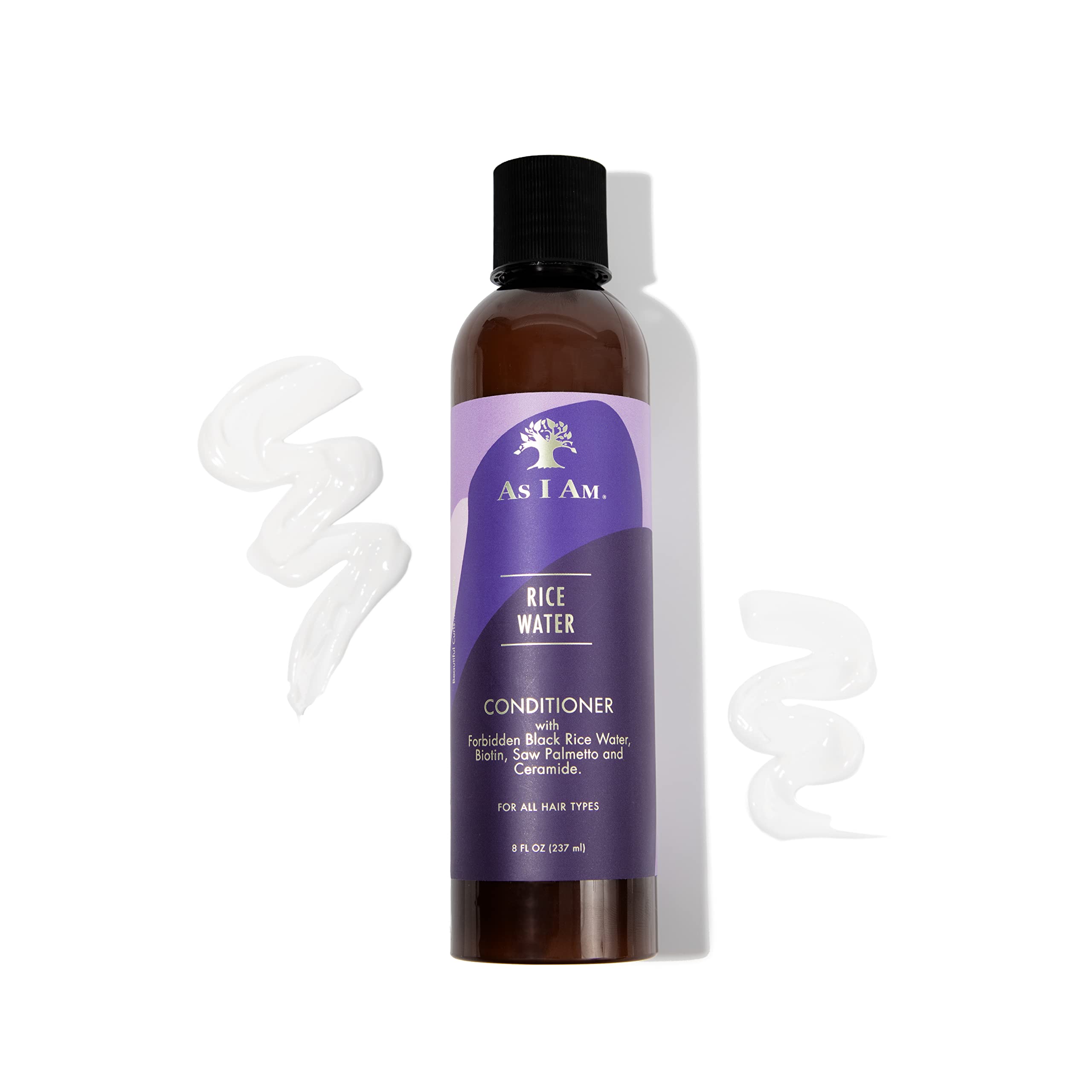 Routine capillaire simple avec As I Am Rice Water Conditioner.
