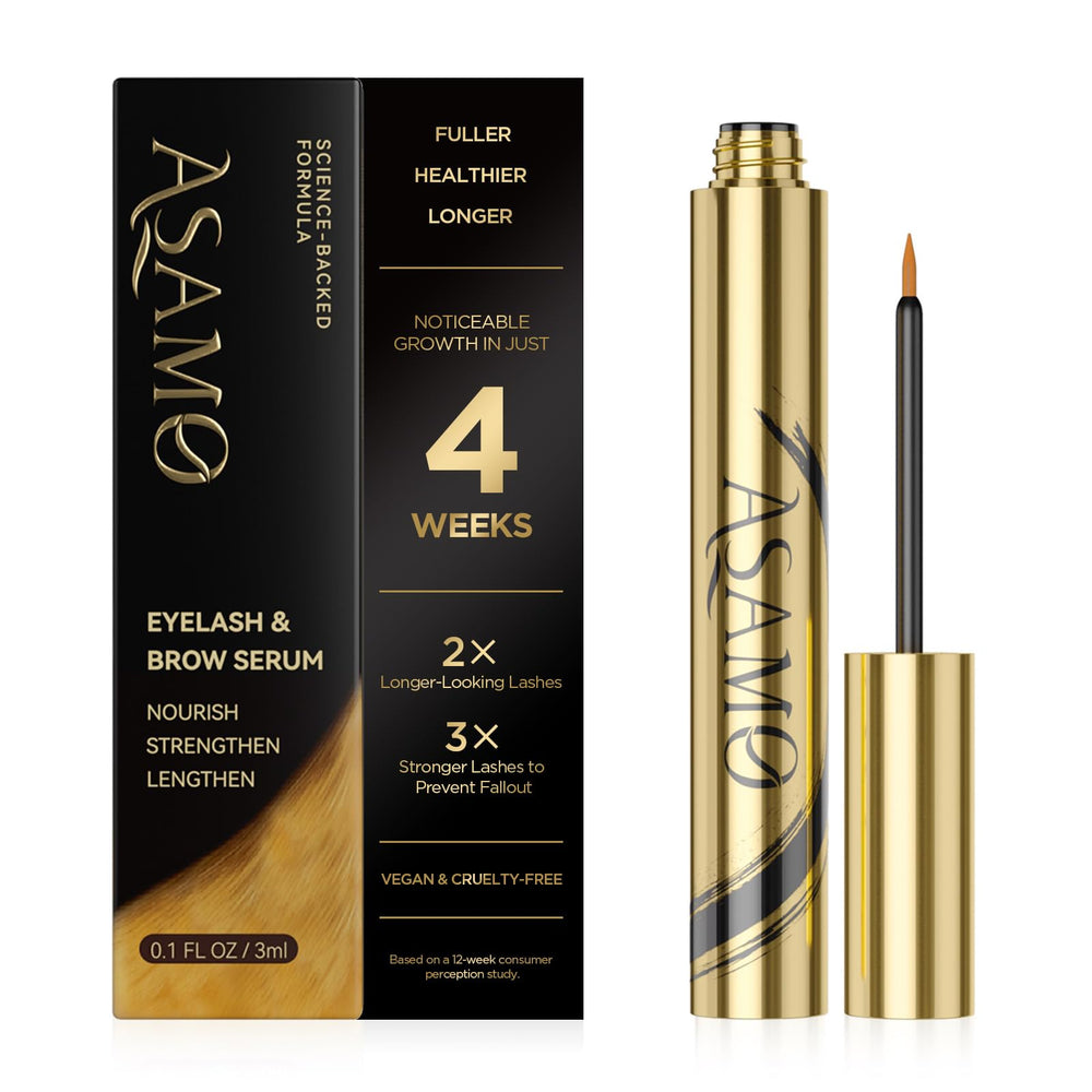 ASAMO Sérum Cils et Sourcils — flacon visuel, favorise la pousse naturelle.