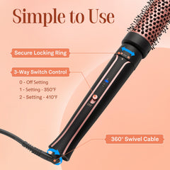 Brosse Asani à double tension voyage sans adaptateur