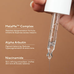 Asaya sérum dépigmentant, texture légère, application quotidienne sans résidu gras.