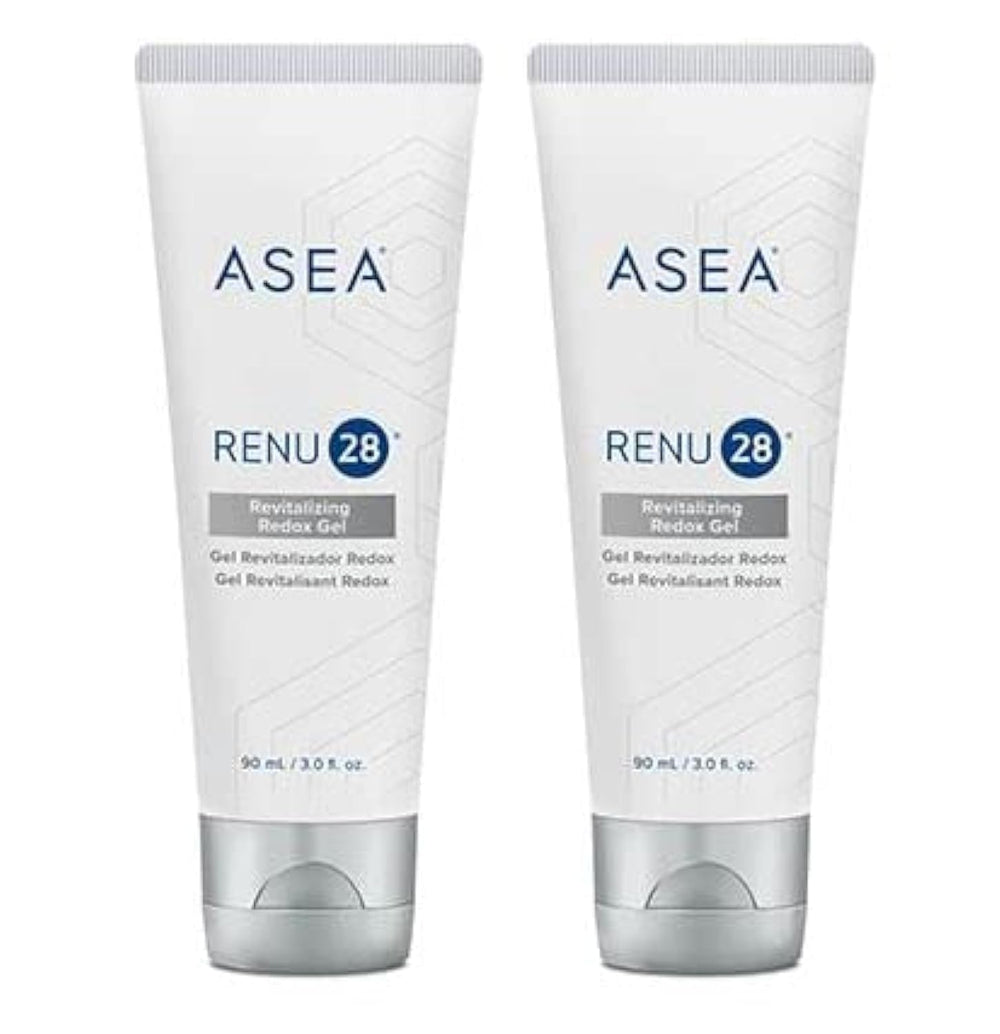 ASEA Renu 28 gel, pack deux, améliore la texture de la peau et apaise les irritations