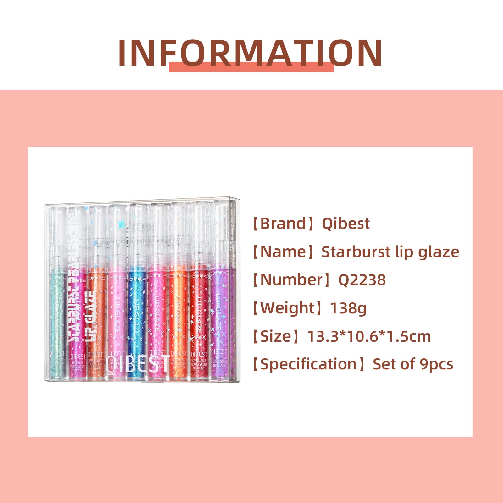 Aseawave gloss lèvres longue tenue offrant une finition brillante et soignée.
