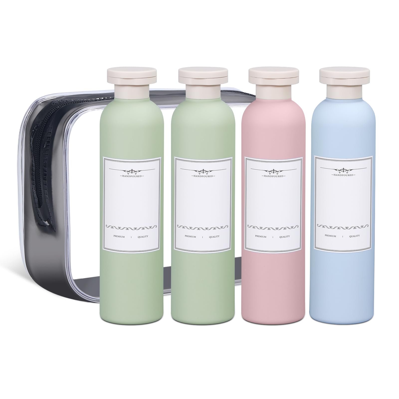 ASEVAT bouteilles voyage 260 ml capuchon anti fuite pour emporter facilement