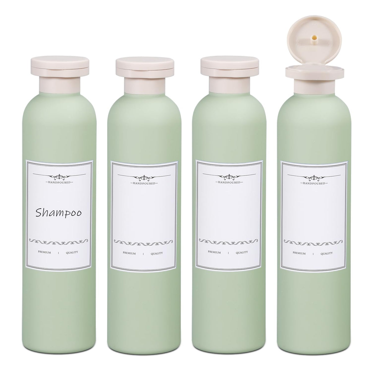 ASEVAT bouteilles voyage vertes prêtes pour le shampoing, voyage