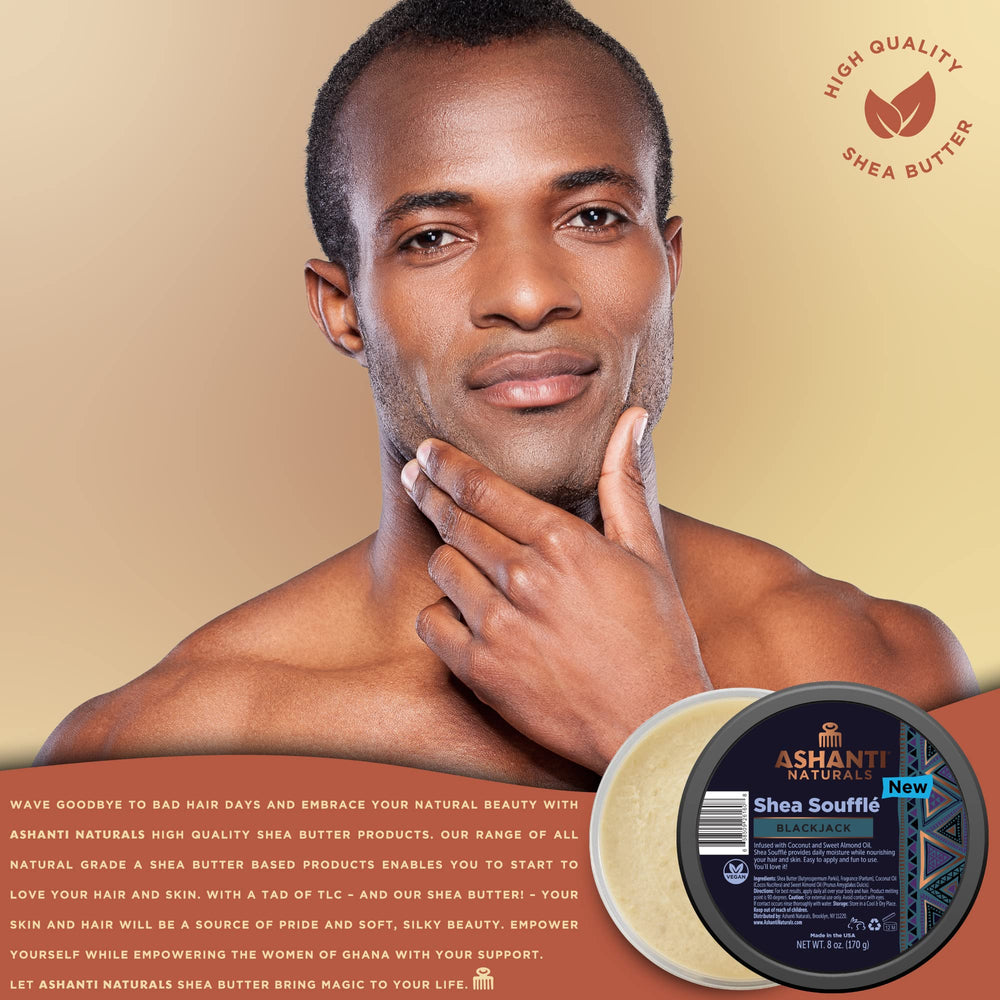 Ashanti Naturals Beurre Shea — démonstration d’application facile lors d’un massage quotidien.