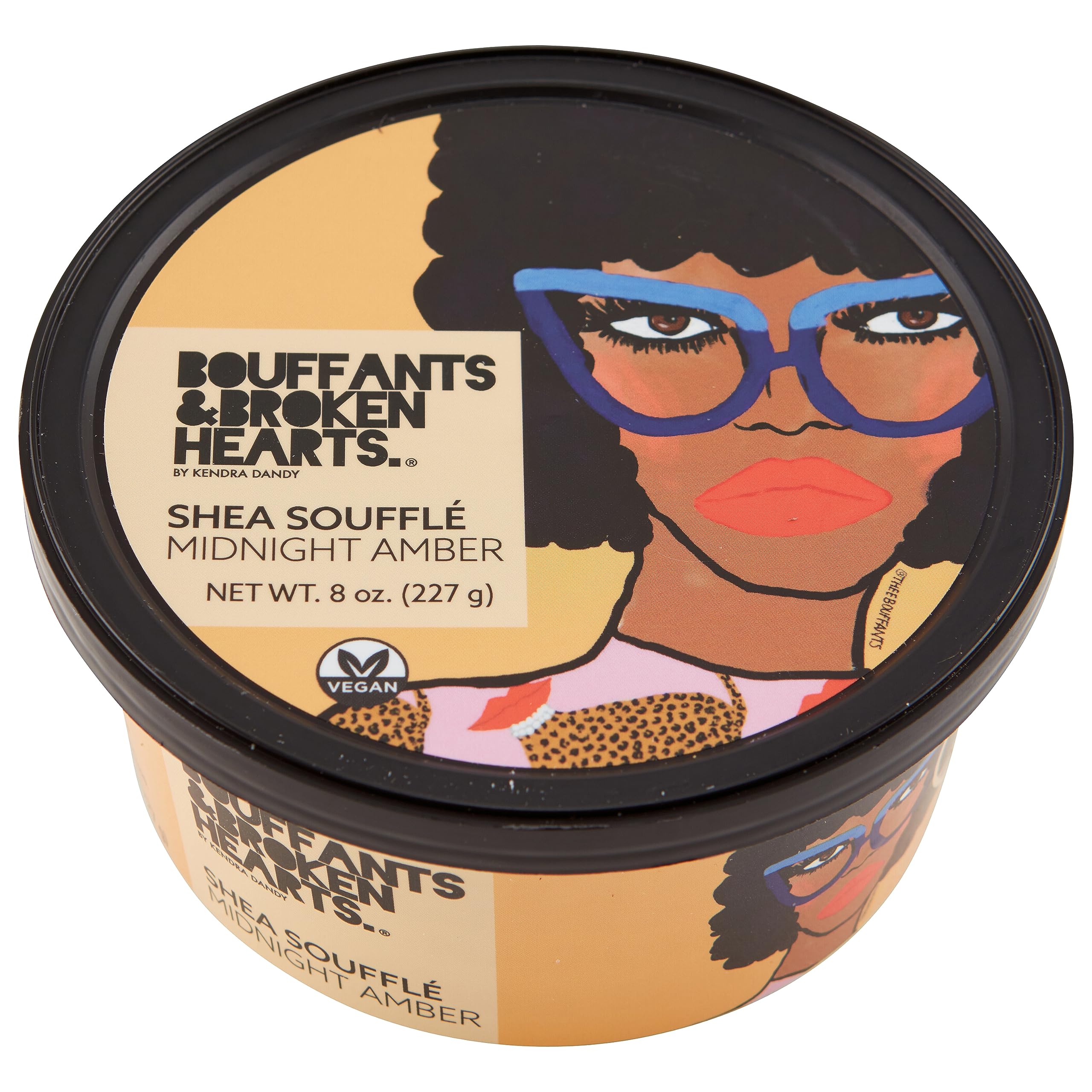 Ashanti Naturals Beurre chantilly au karité Midnight Amber, texture riche pour une hydratation durable.