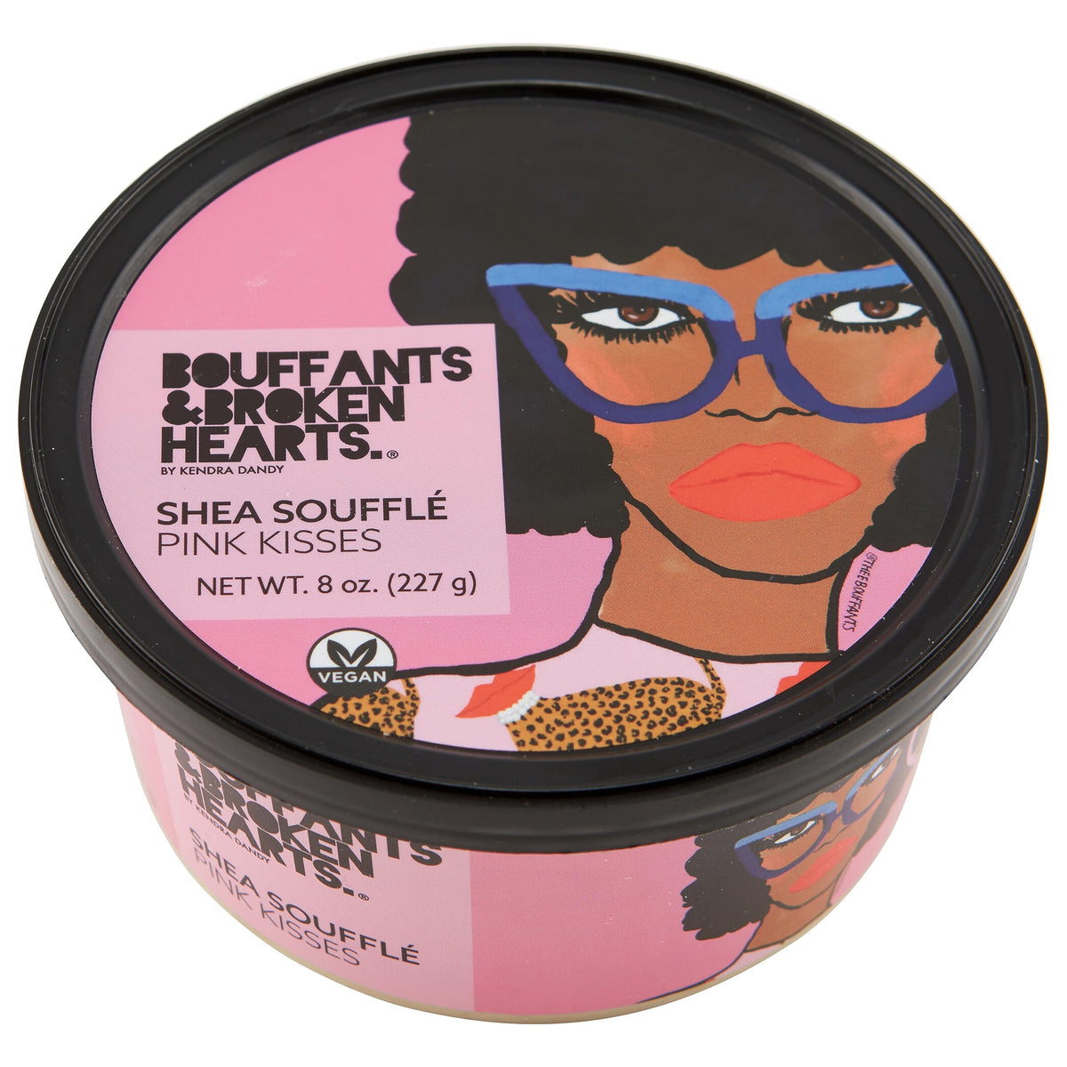 Ashanti Naturals Pink Kisses Soufflé – pot visible prêt à hydrater la peau.