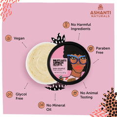 Ashanti Naturals Pink Kisses Soufflé – texture crème prête à l'application rapide.