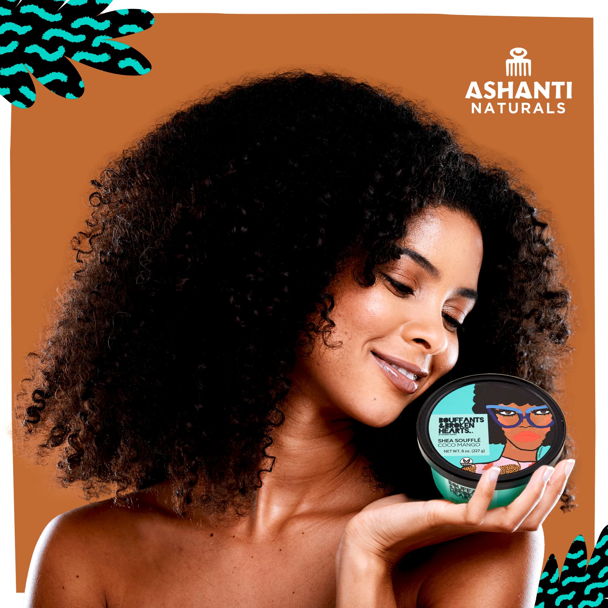 Ashanti Naturals Texture crémeuse, application facile et rapide.