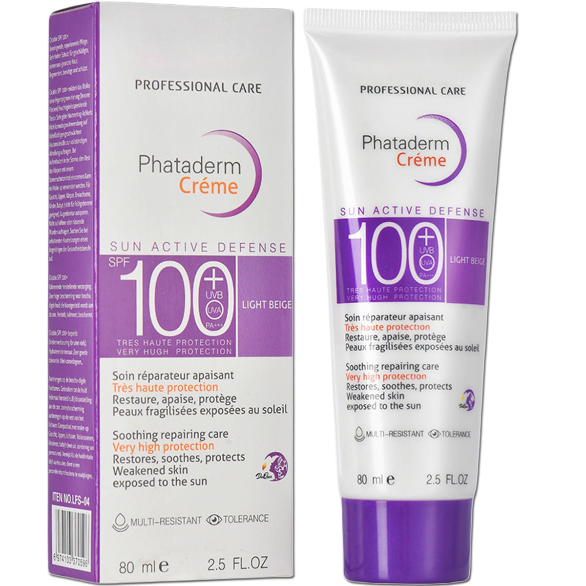 ASMAYSA SPF100 – creme visage et corps, protection durable sans residu blanc