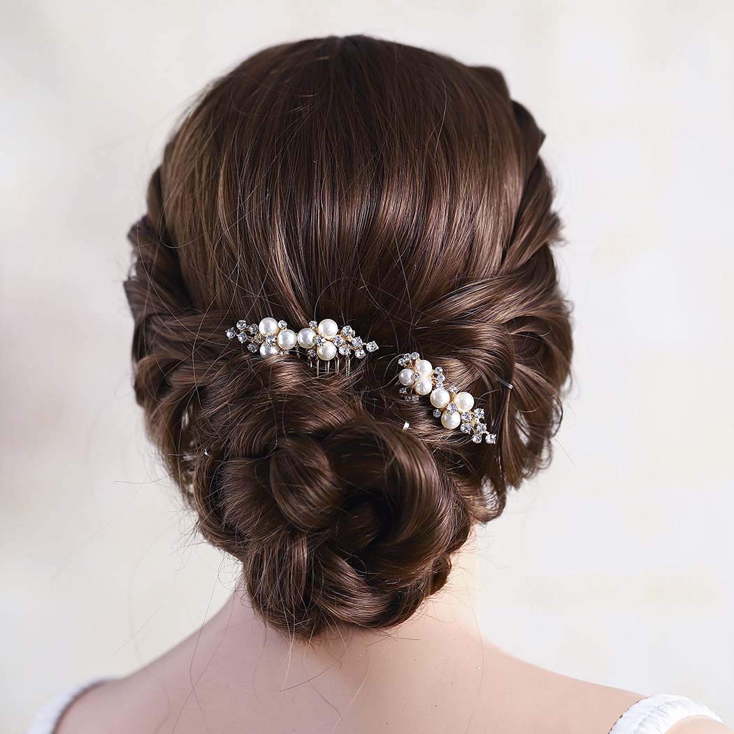 Asooll accessoire cheveux perles cristaux, allure chic pour noces