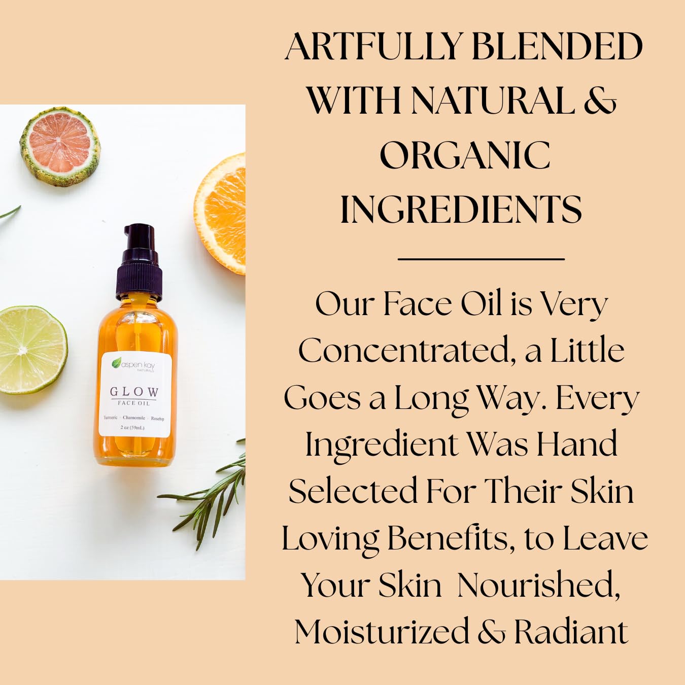 Utilisation quotidienne du soin Glow Aspen Kay Naturals