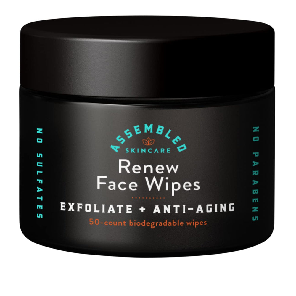 Lingettes Renew Visage ASSEMBLED — emballage pratique pour une routine quotidienne