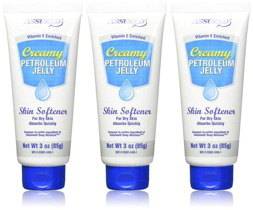 Le tube ASSURED vaseline-crème-mains offre une hydratation efficace pour les mains sèches.