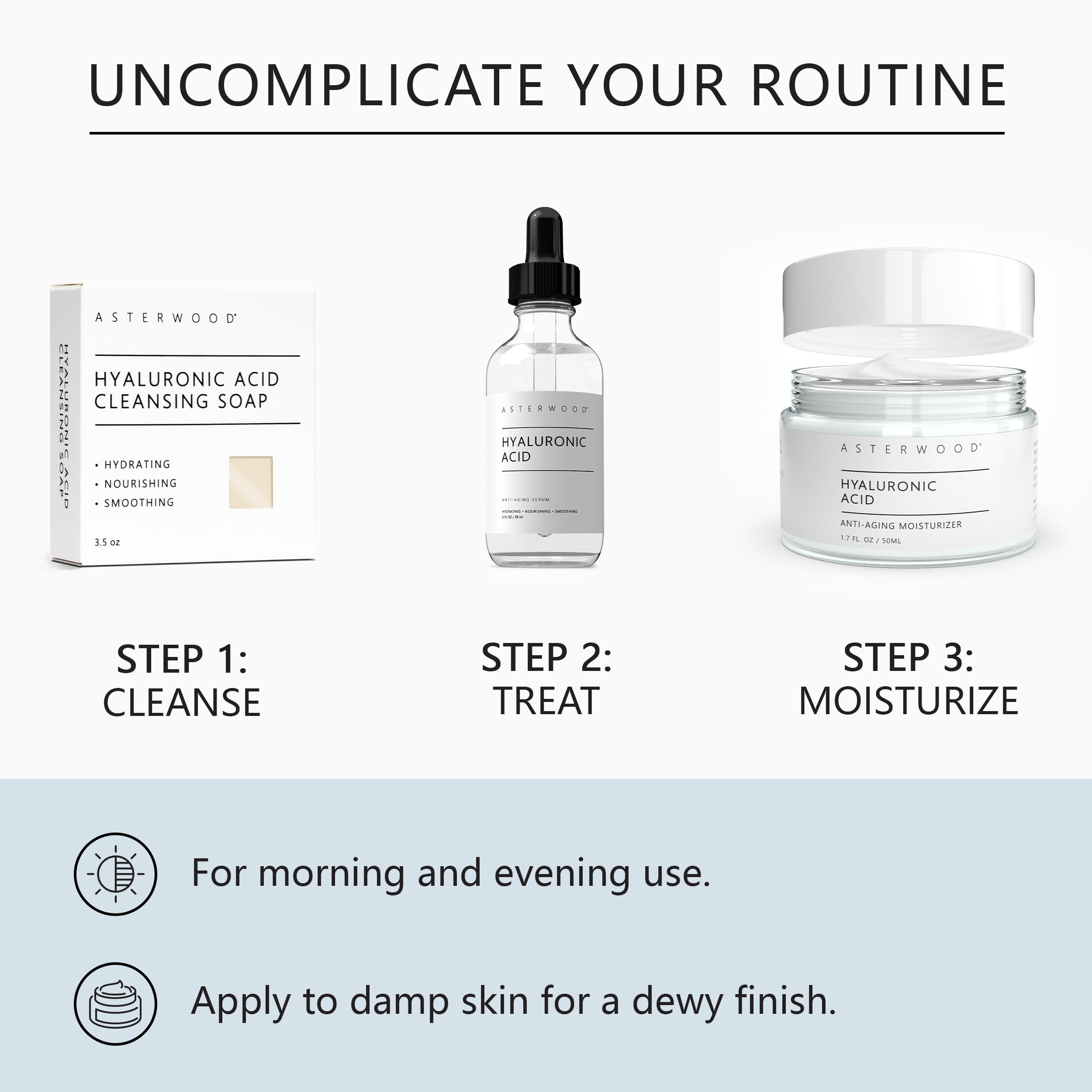 Asterwood Crème visage - soin quotidien doux adapté peau sensible.