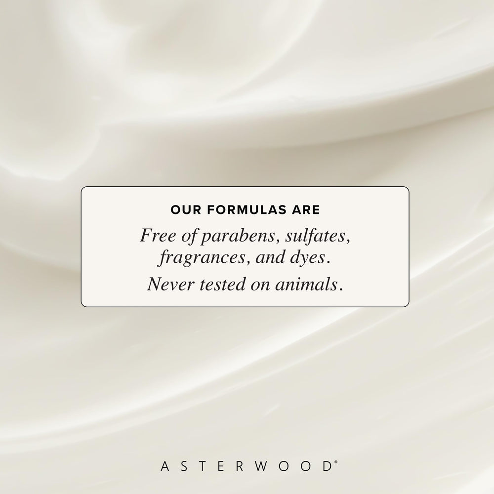 Asterwood rich texture night-cream close-up showing silky finish.