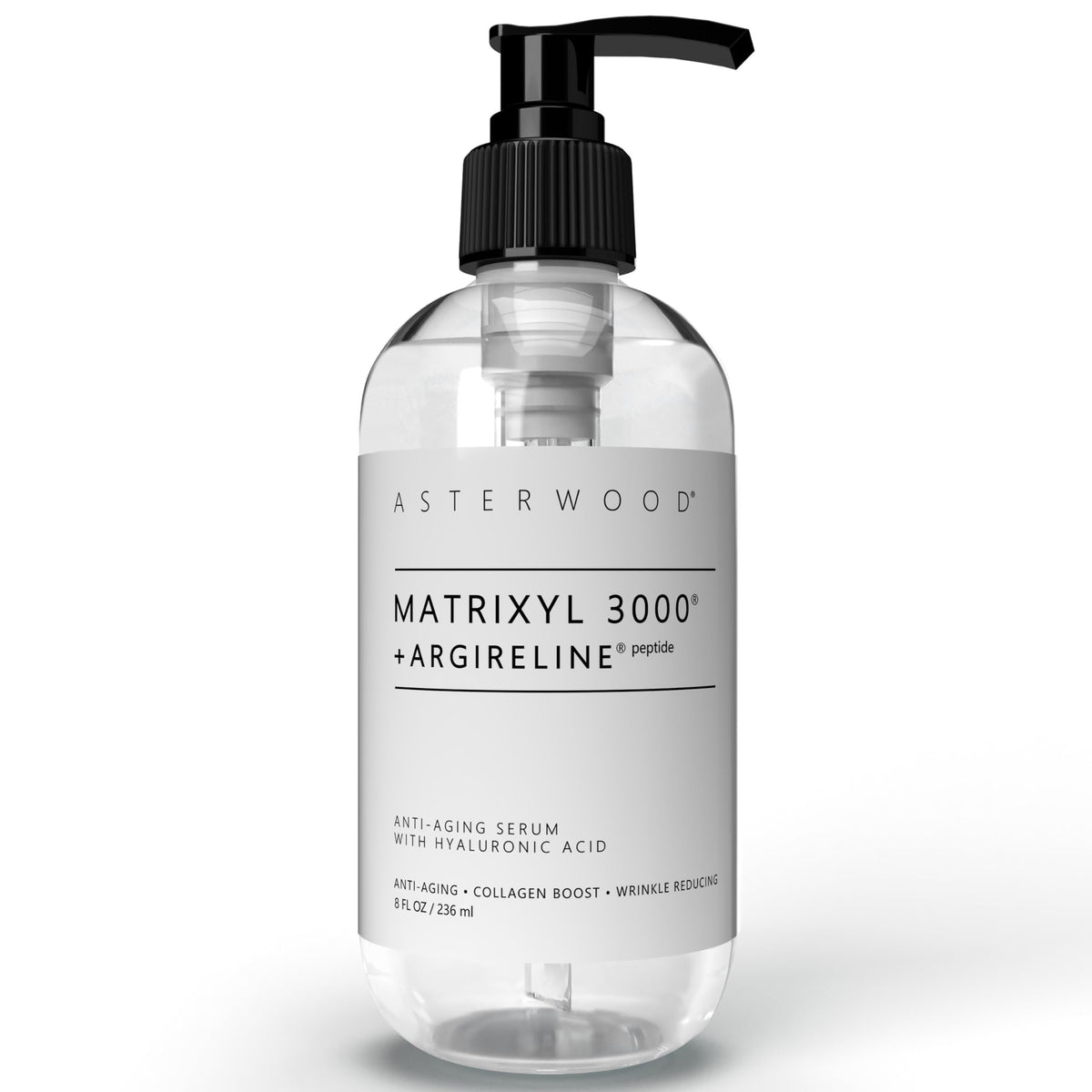 Sérum Asterwood Matrixyl 3000 + Argireline pour le visage: effet liftant.