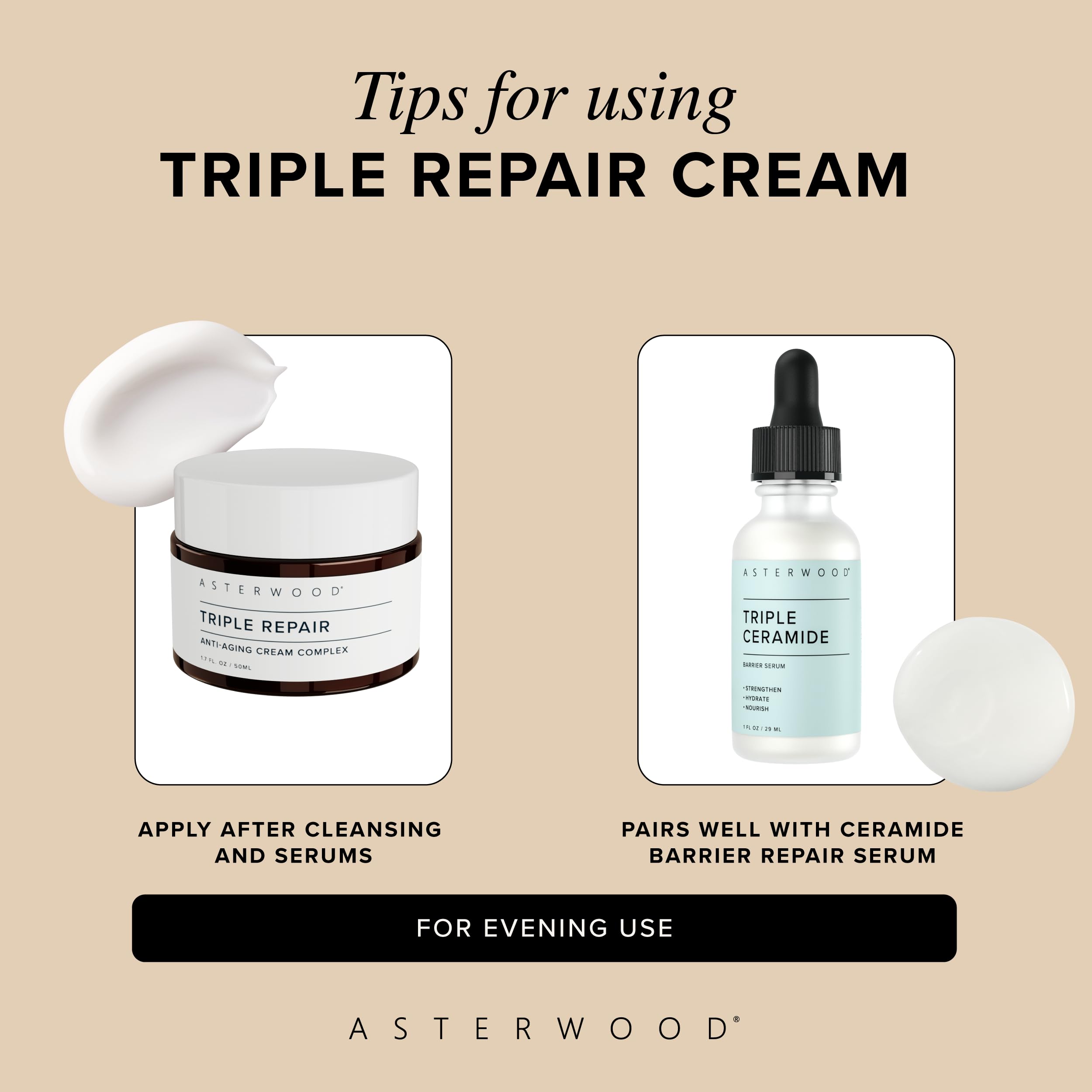 Asterwood skin glow application demonstrating luminous, hydrated skin.
