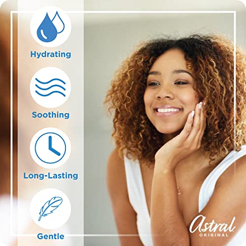ASTRAL Crème hydratante, texture légère qui pénètre rapidement pour une peau confortable.