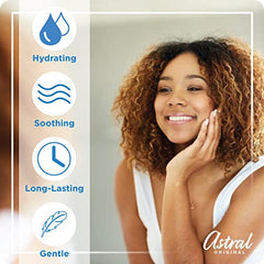 ASTRAL Crème hydratante, texture légère qui pénètre rapidement pour une peau confortable.