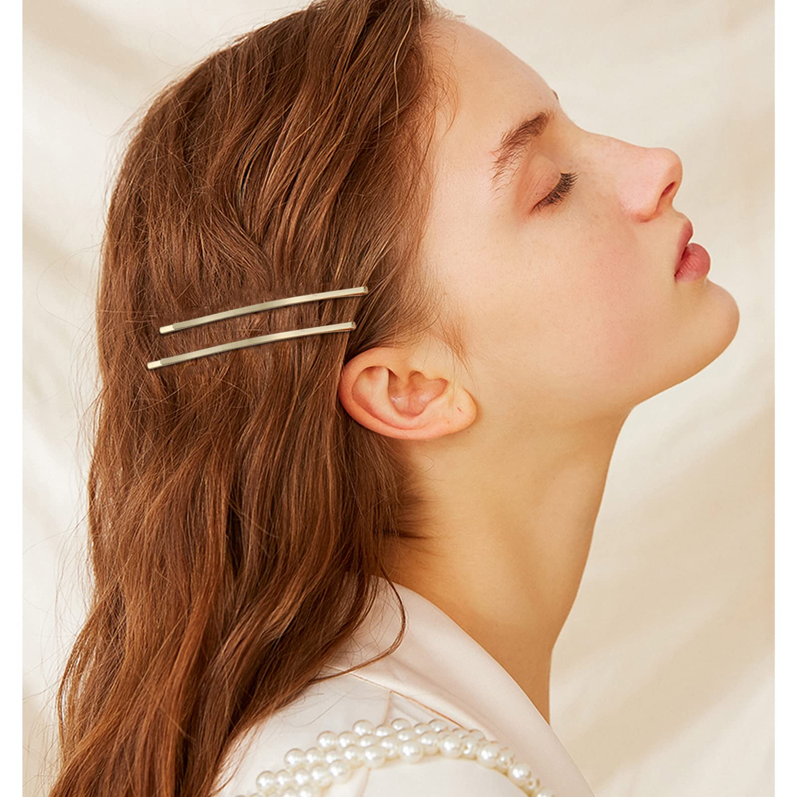 Accessoires cheveux dorés Aswewamt, modèle géant pour tenue fiable au quotidien.