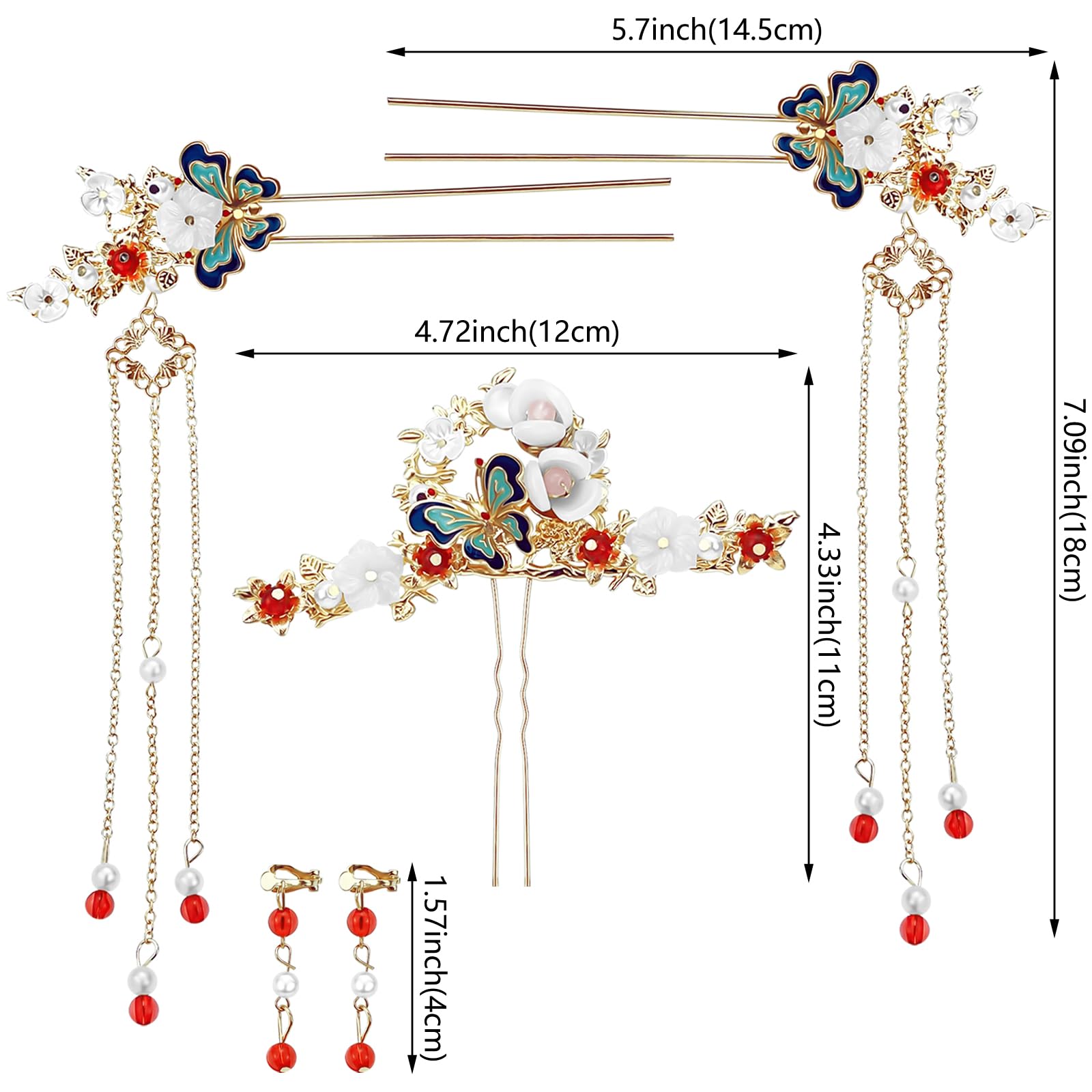 Aswewamt baton-cheveux-fleur-pivoine-cristal-perle, touche florale raffinée pour mariage.