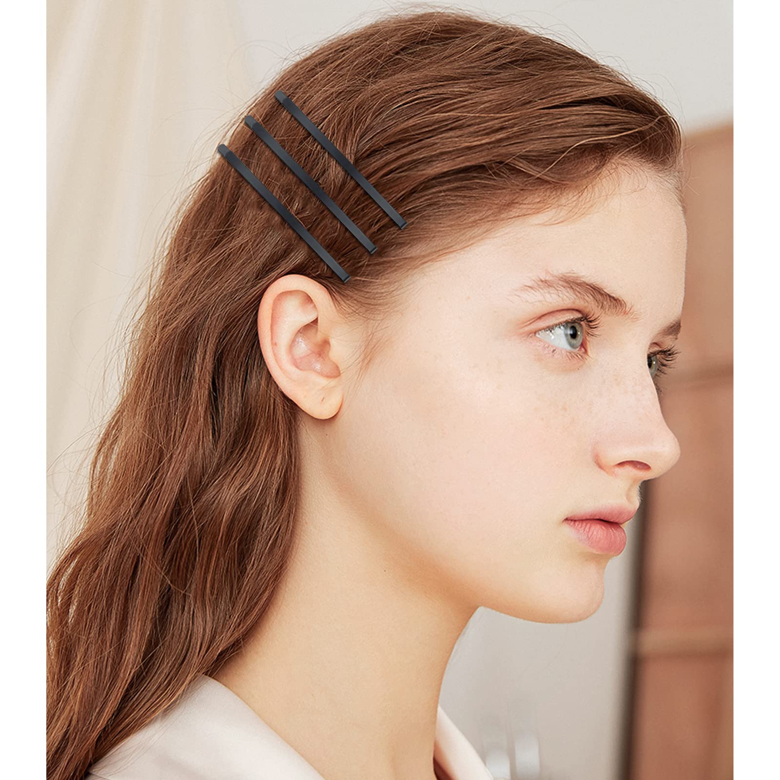 Ensemble Aswewamt de 50 pinces noires pour plusieurs styles.