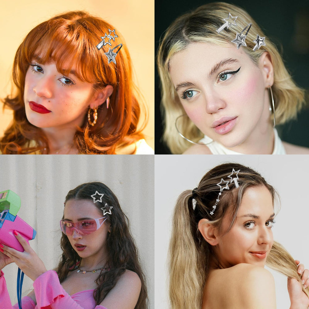 ATCCPYDM collection etoiles – look annees2000 argent pour coiffure tendance