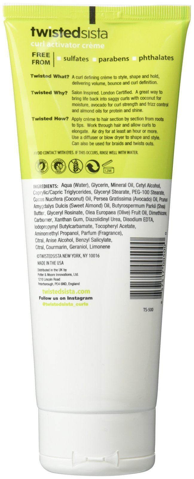 Atlas Ethnic Company Crème cheveux boucles: nourrissante coco-avocat-amandes.