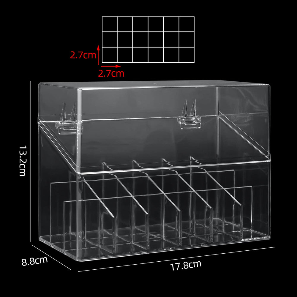 ATOMUS étui en acrylique transparent avec couvercle anti-poussière garantit la propreté.
