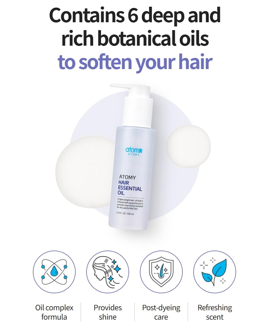 Texture-lisse, l'huile A.t.o.m.y glisse facilement et laisse une apparence soyeuse.