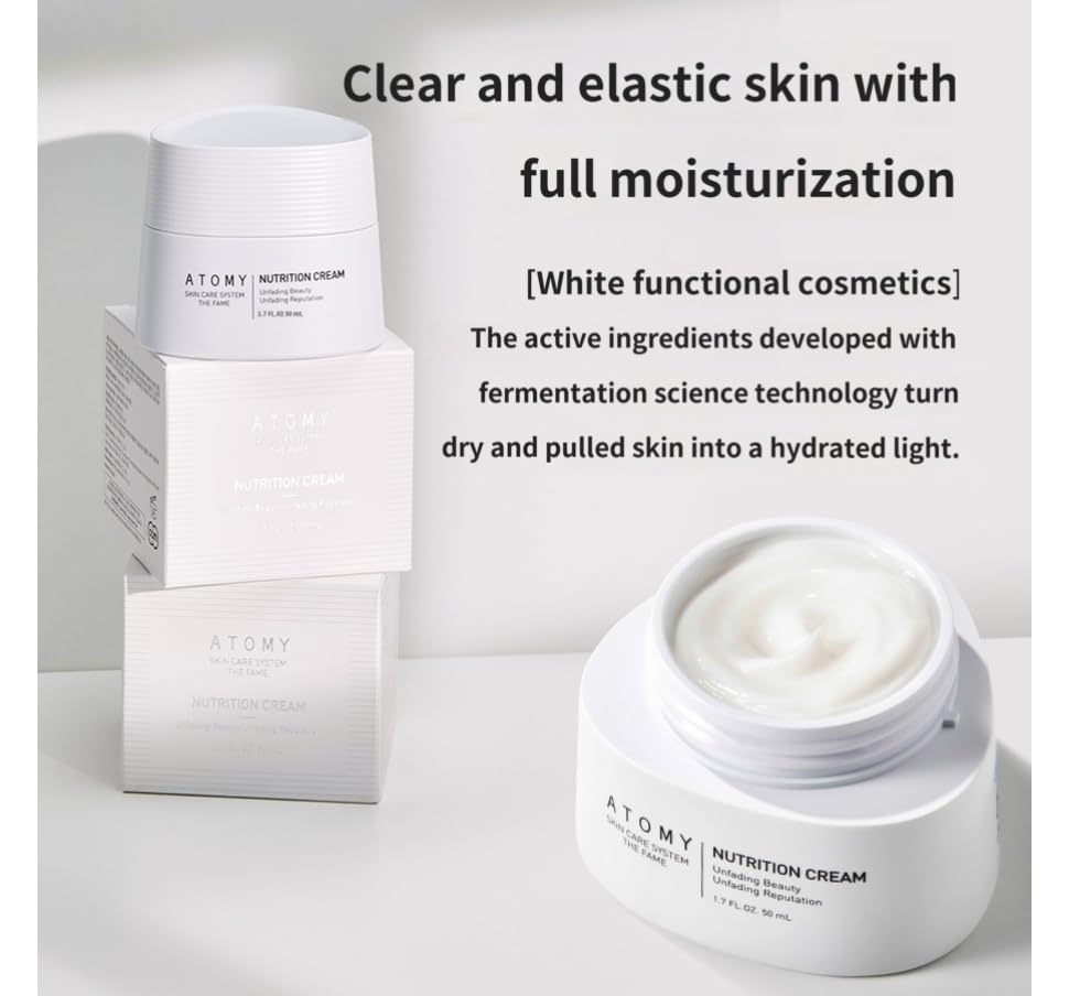 ATOMY The Fame Nutrition Cream en action sur le visage, application douce
