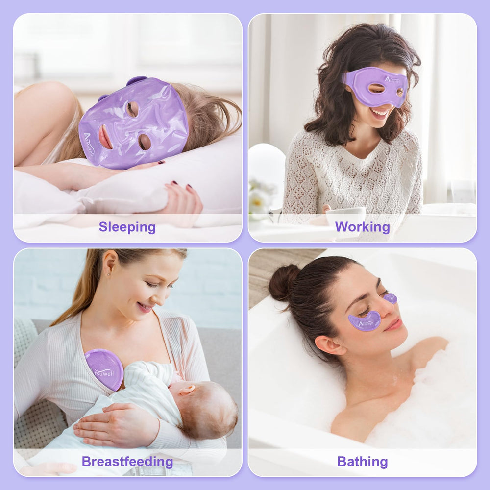 Atsuwell masque-visage-reversible: double face pour varier la fraîcheur.