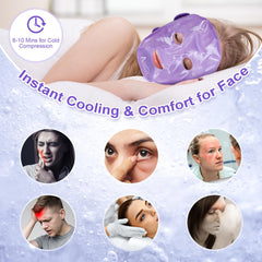 Atsuwell masque-yeux: gel froid pour soulager fatigue oculaire et poches.
