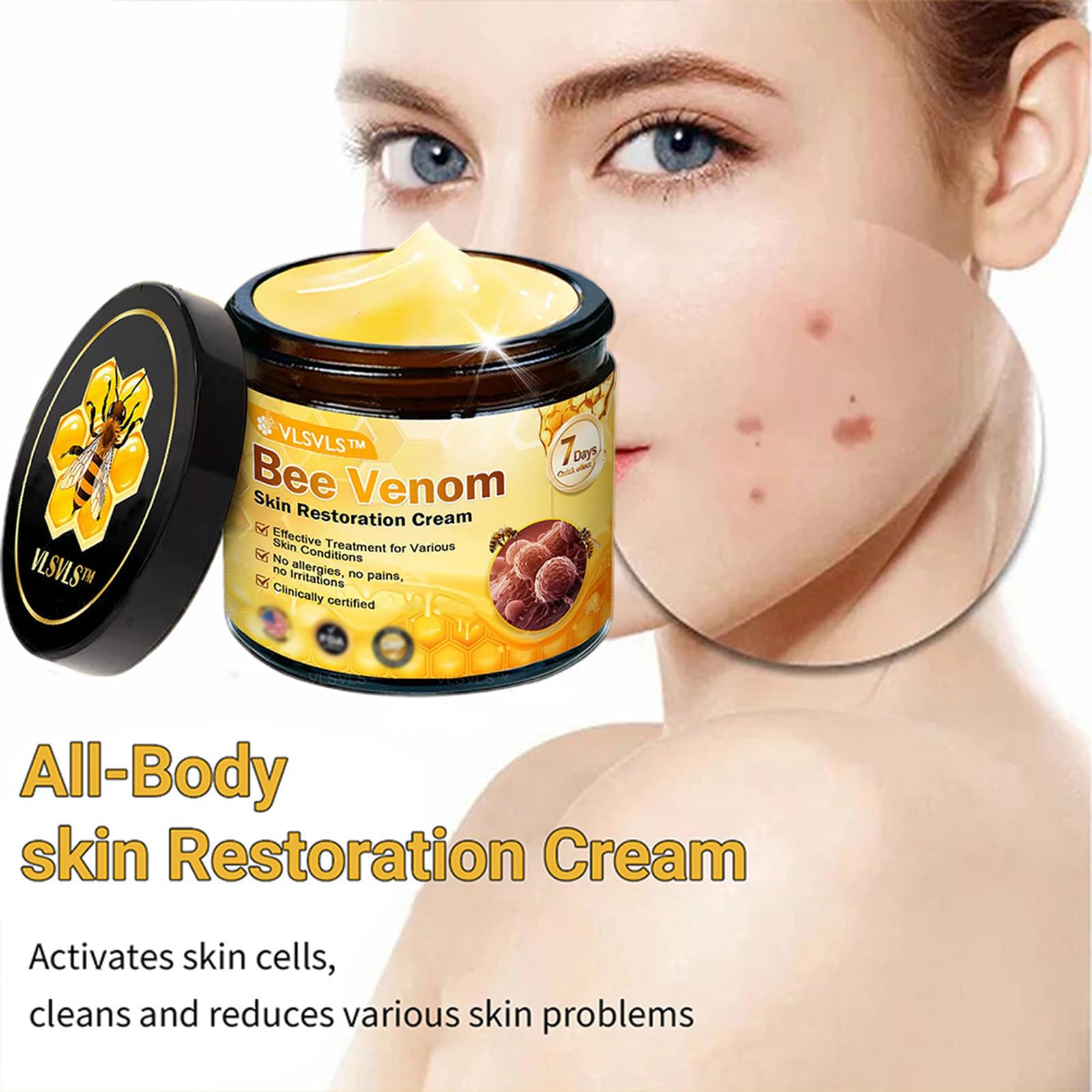 ATTDX Venin d'Abeille Crème – extraits de plantes nourrissants pour la peau.