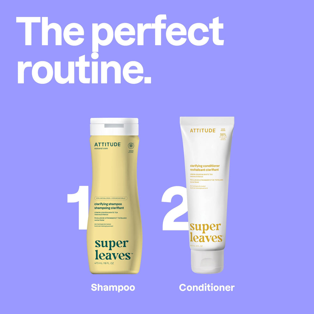 ATTITUDE Clarifiant après-shampooing: extraits de cresson renforçant et revitalisant les longueurs.