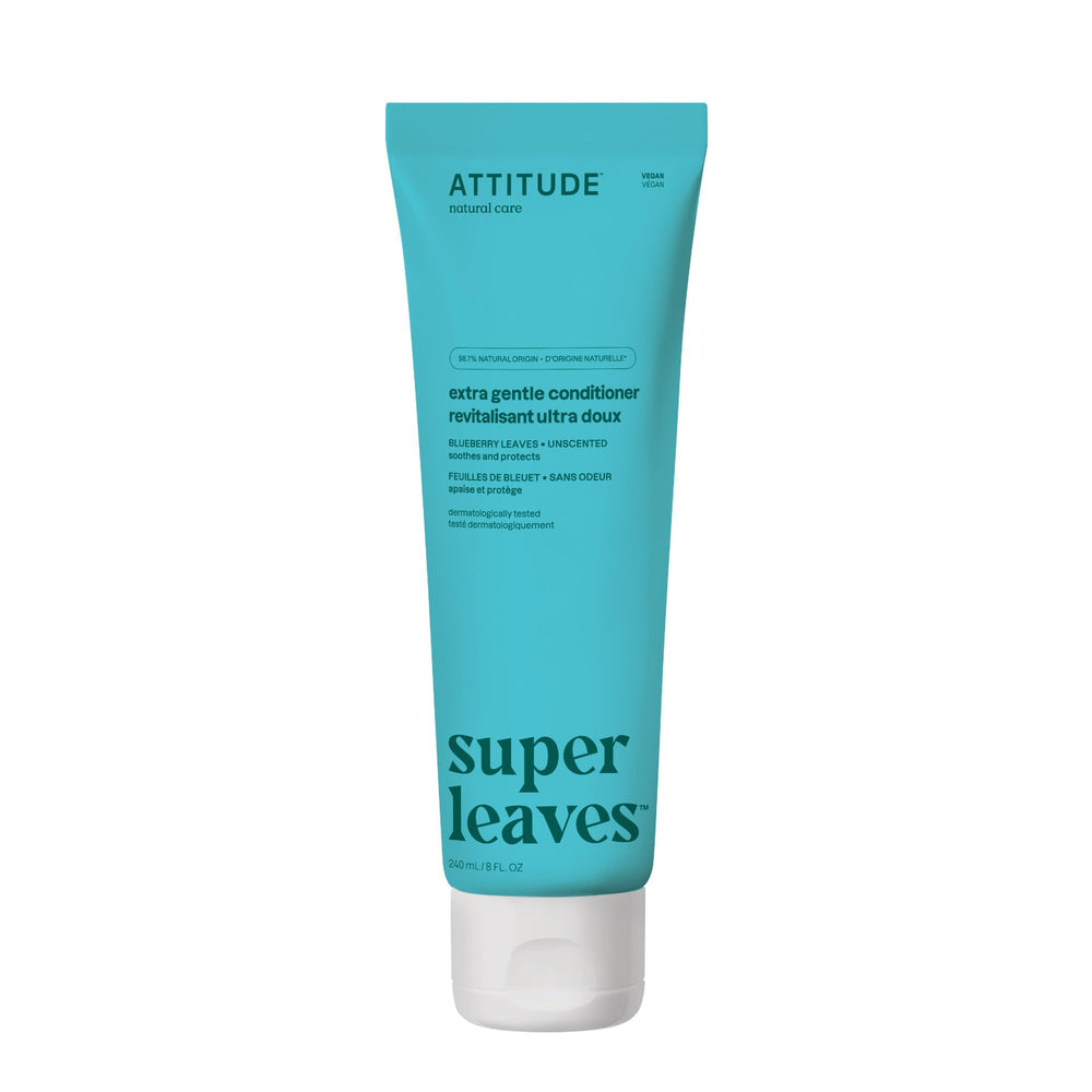 ATTITUDE après-shampooing extra doux, bouteille simple, cuir chevelu sensible.