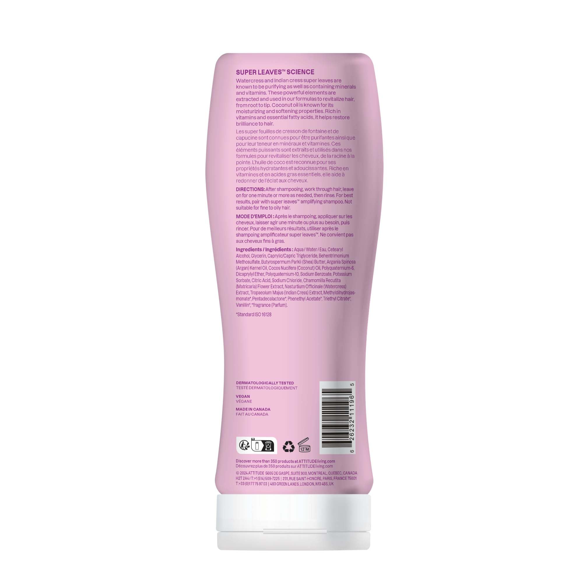 ATTITUDE Conditionneur Amplifiant – utilisation quotidienne pour boucles vivantes et souples.