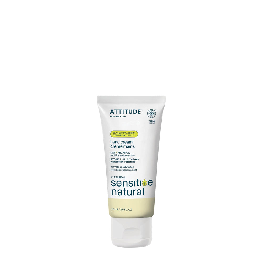 ATTITUDE Crème Mains Sensitive – bouteille pratique pour usage quotidien.