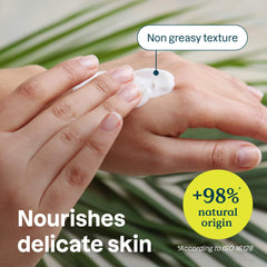 ATTITUDE Crème Mains Sensitive vient dans un emballage HDPE recyclable.