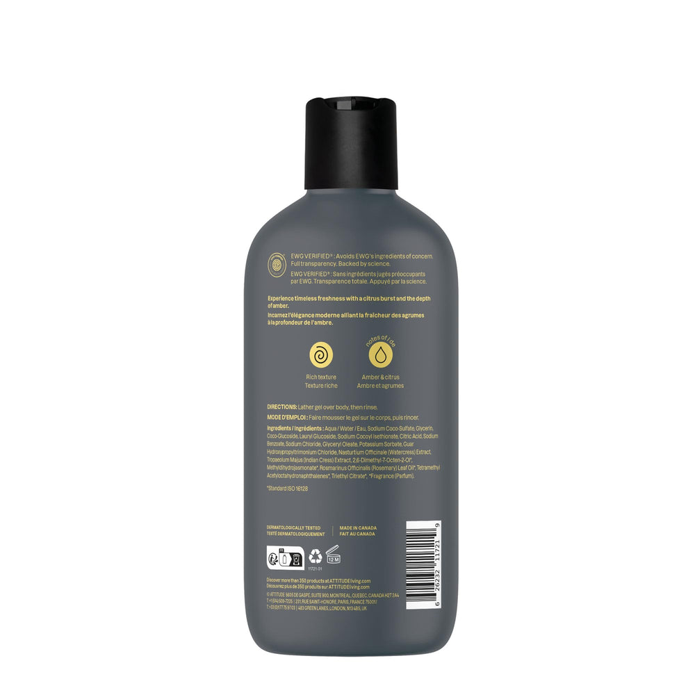 ATTITUDE Gel Douche Hommes routine soin complète et efficace