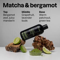ATTITUDE 2-en-1 The Vert Matcha Bergamot: parfum rafraîchissant pour cheveux