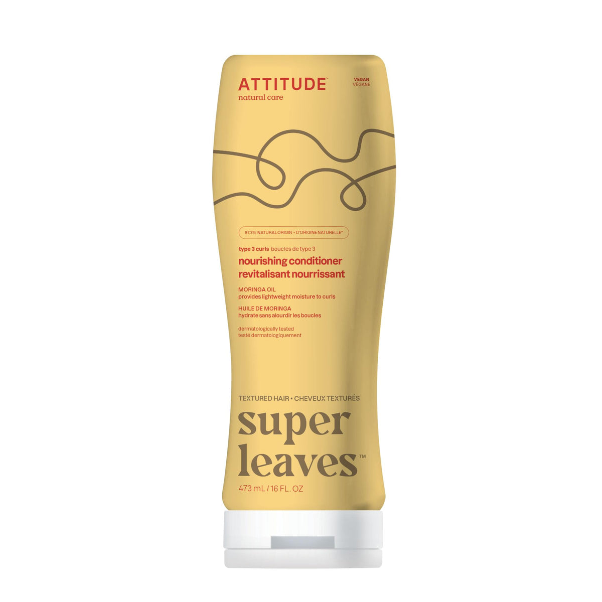 ATTITUDE Conditionneur Nourrissant – flacon qui hydrate les boucles sans les alourdir, aperçu visuel