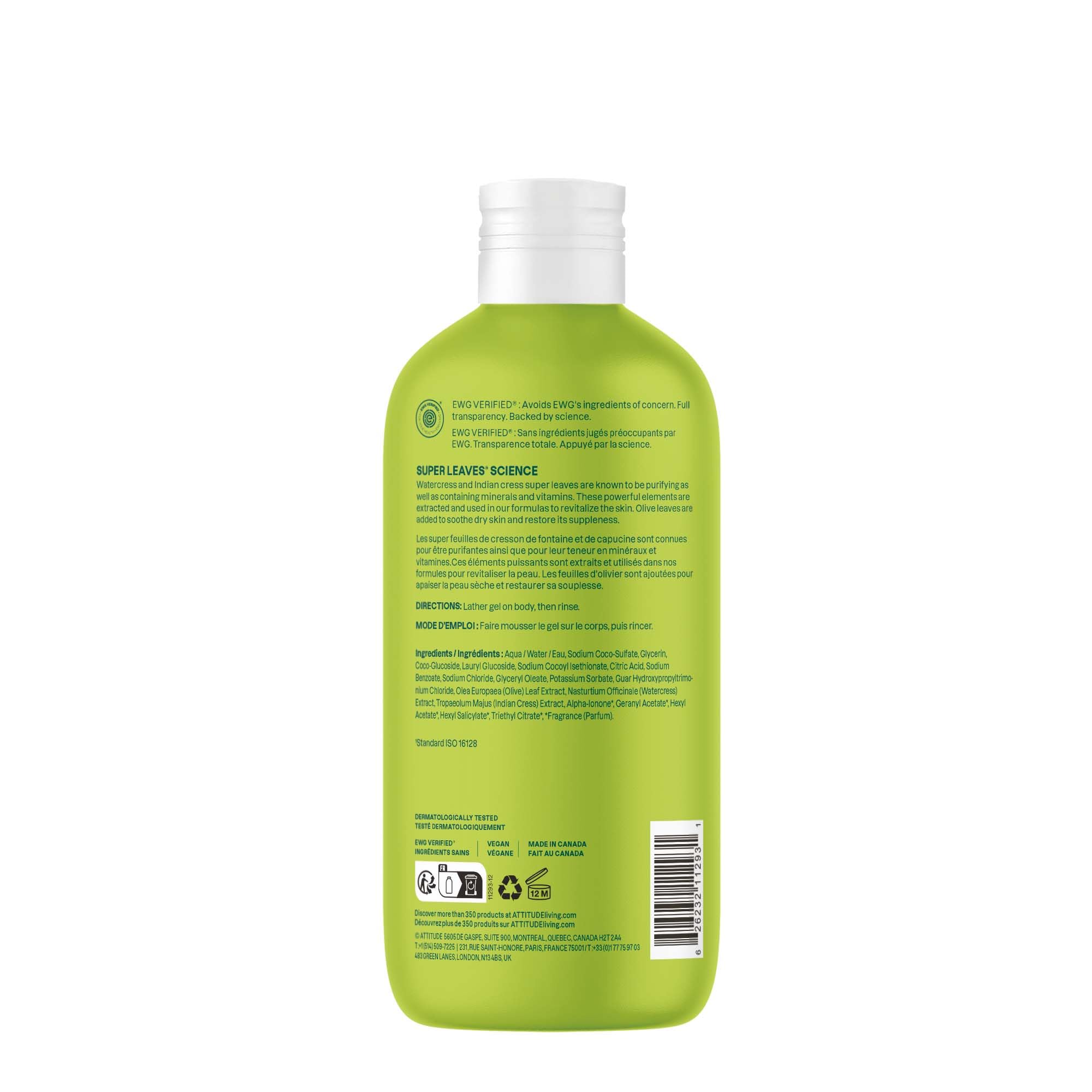 ATTITUDE Recharge FSC et emballage durable, aide à réduire les déchets plastiques.