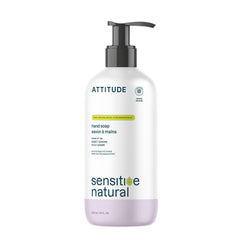 ATTITUDE Savon main sensible à l’avoine dans la bouteille, douceur pour peaux sèches.