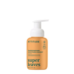 ATTITUDE savon-mains-mousse orange-eucalyptus : parfum frais et hydratant.