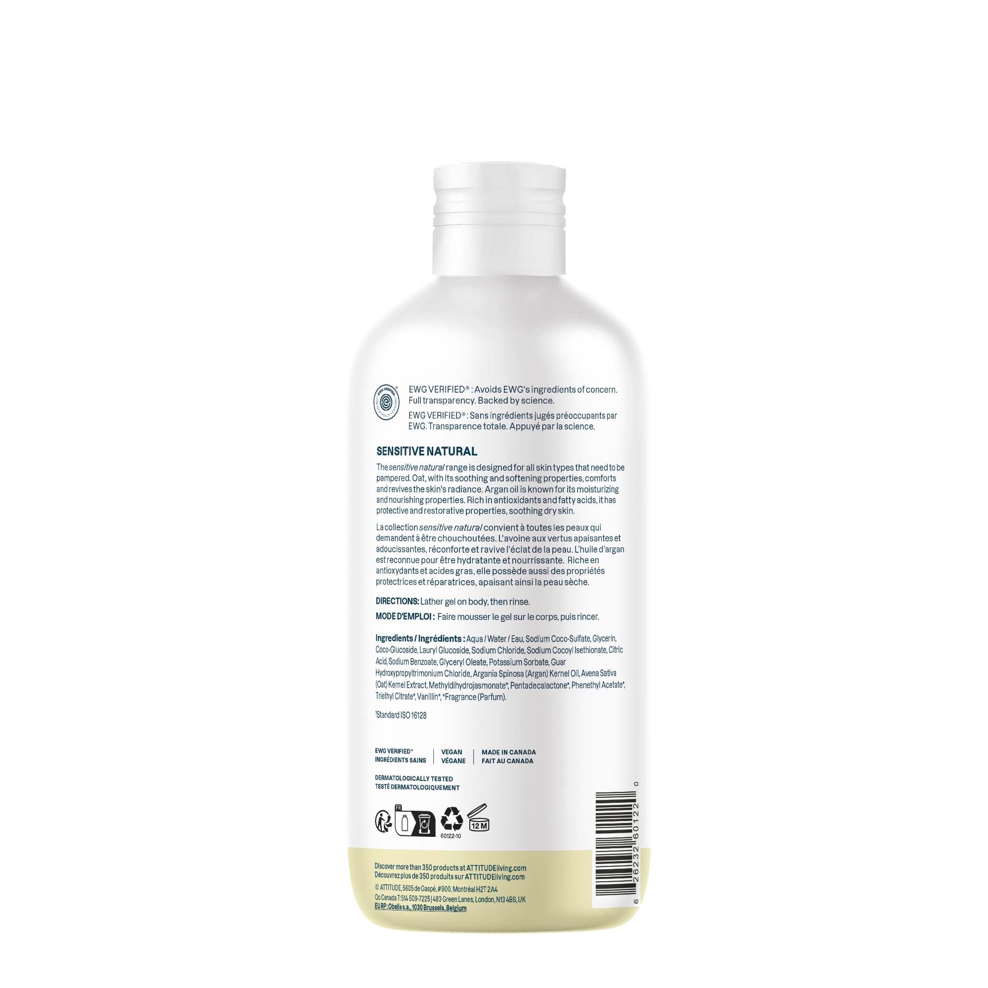ATTITUDE Senteurs Vanille-Pêche – parfum réconfortant après chaque douche.
