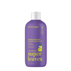 ATTITUDE Shampoing-bain-enfant vanille-poire en bouteille pratique pour le bain